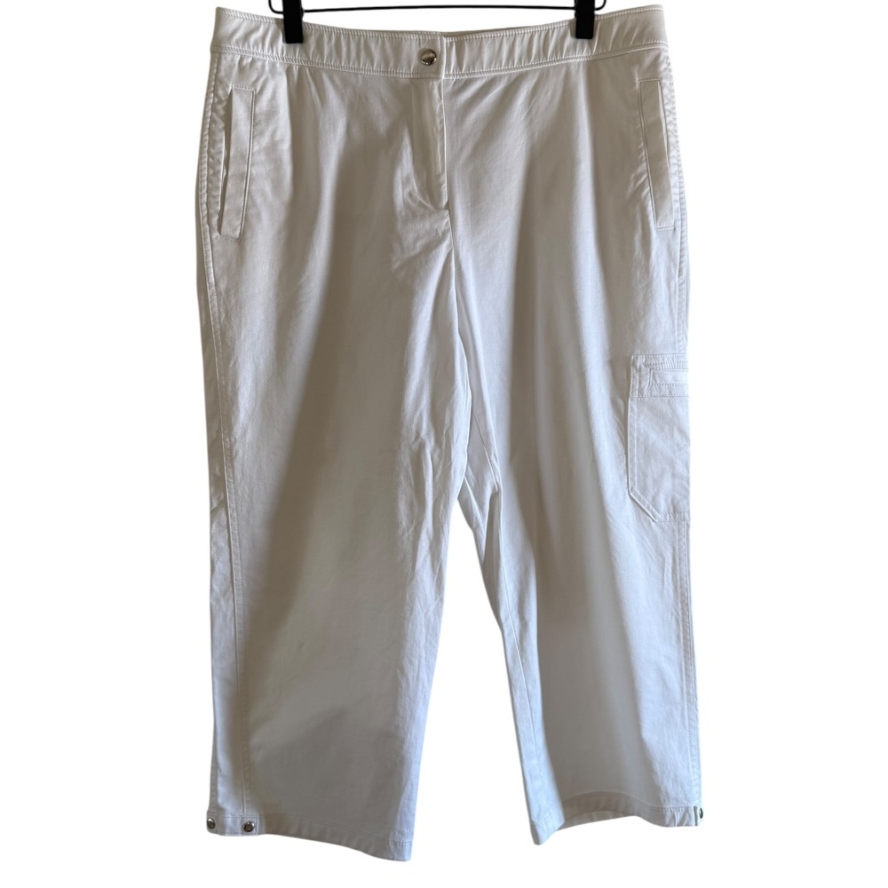 CHICOS ZENERGY Capri Pants White Size 10